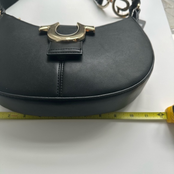 NWT Horseshoe Crescent Purse by True Religion Brand Jean. Shoulder bag. Black. - Picture 9 of 16